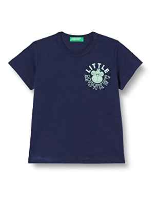 United Colors of Benetton T-Shirt 3096G102O Camiseta, BLU 252, 98 para Niños