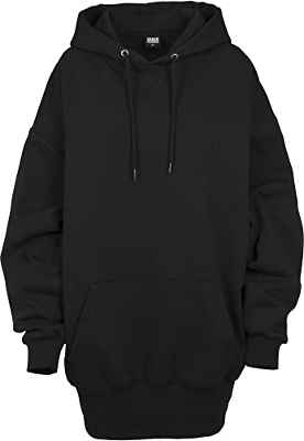 Urban Classics Ladies Long Oversize Hoody Sudadera con Capucha, Negro, XL para Mujer