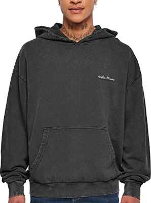 Urban Classics Sudadera con Capucha Small Embroidery, Negro, L para Hombre
