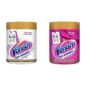 Vanish Pack Oxi Advance Quitamanchas Multibeneficio - Pink 800 gr + White 800gr, en polvo, sin lejía
