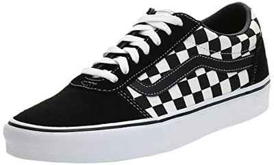 Vans Ward Canvas, Zapatillas para Hombre, Negro (Checker/Black/True White Pvj), 42.5 EU
