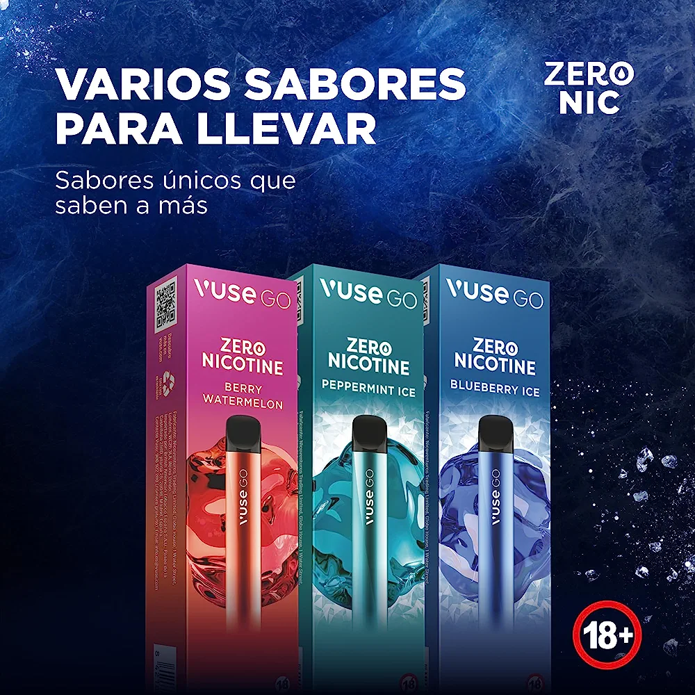 Vaper desechable Vuse Go Sin Nicotina