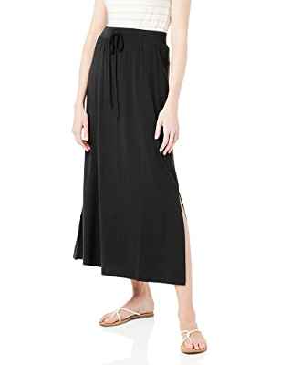 Vero Moda Vmava NW Ancle Skirt Ga Noos Falda, Negro, M para Mujer