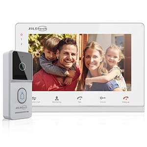 Videoportero 7 pulgadas:Sistema Intercomunicador con visión nocturna IR,Desbloqueo remoto compatible,monitoreo,grabación automática.