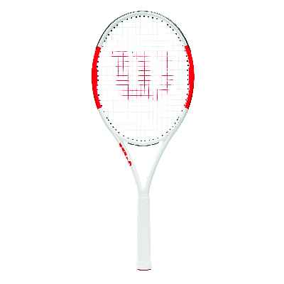 Wilson Raqueta de tenis unisex, Para juego en toda la pista, Para principiantes y jugadores intermedios, Six.One Lite 102, Medida 0, Rojo/Blanco, WRT73660U0