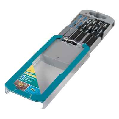Wolfcraft 8631000 Caja de hojas de sierras de calar